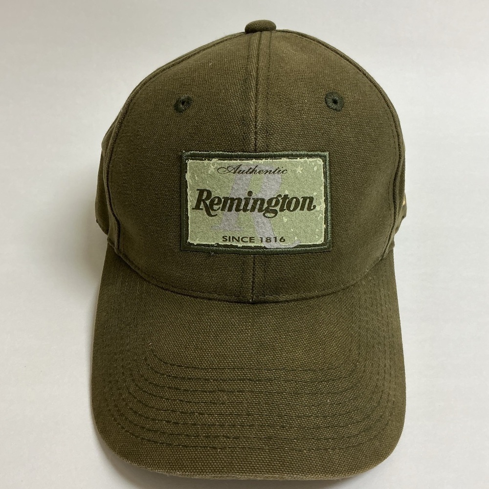 REMINGTON Baseball Cap Green Patch Adjust America's Oldest Gunmaker OSFM Vintage